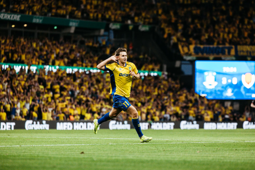 Brøndby goal celebration